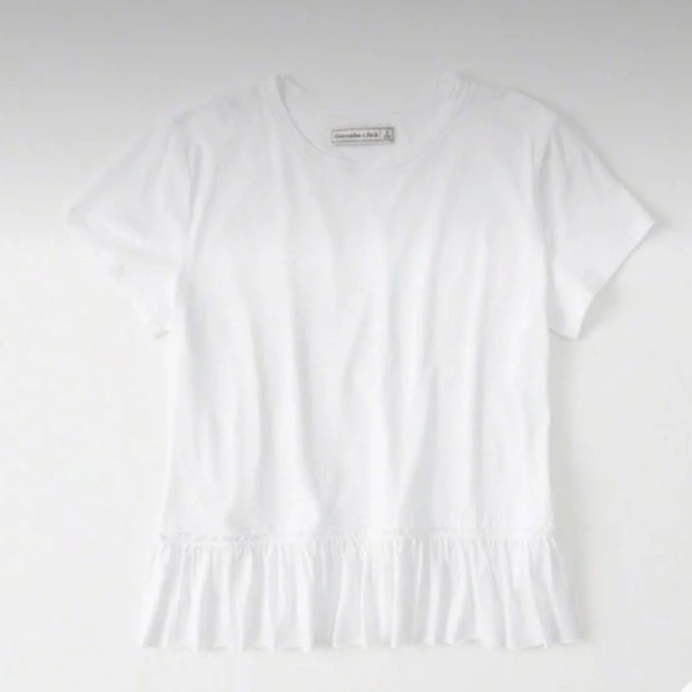 Abercrombie & Fitch Short Sleeves Peplum Top Size Small
